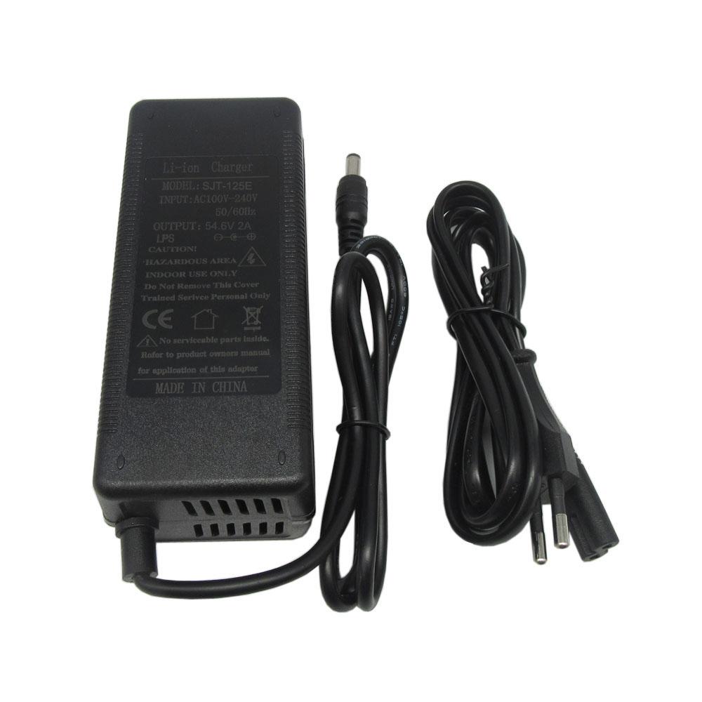 54.6V 2A Lithium Charger 48V 48 Volt 2A 13S Li-ion 8AH 10AH 12AH 13AH 14AH 15AH 18650 Battery Charger GX16 XLRM DC Port With Fan
