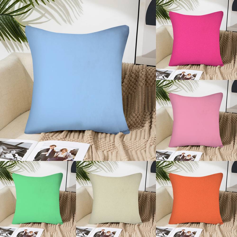 Candy colored pillowcase black and white solid color Pillow Case Fashion Square Pillowcase Bedroom Sofa Room Ins Decoration