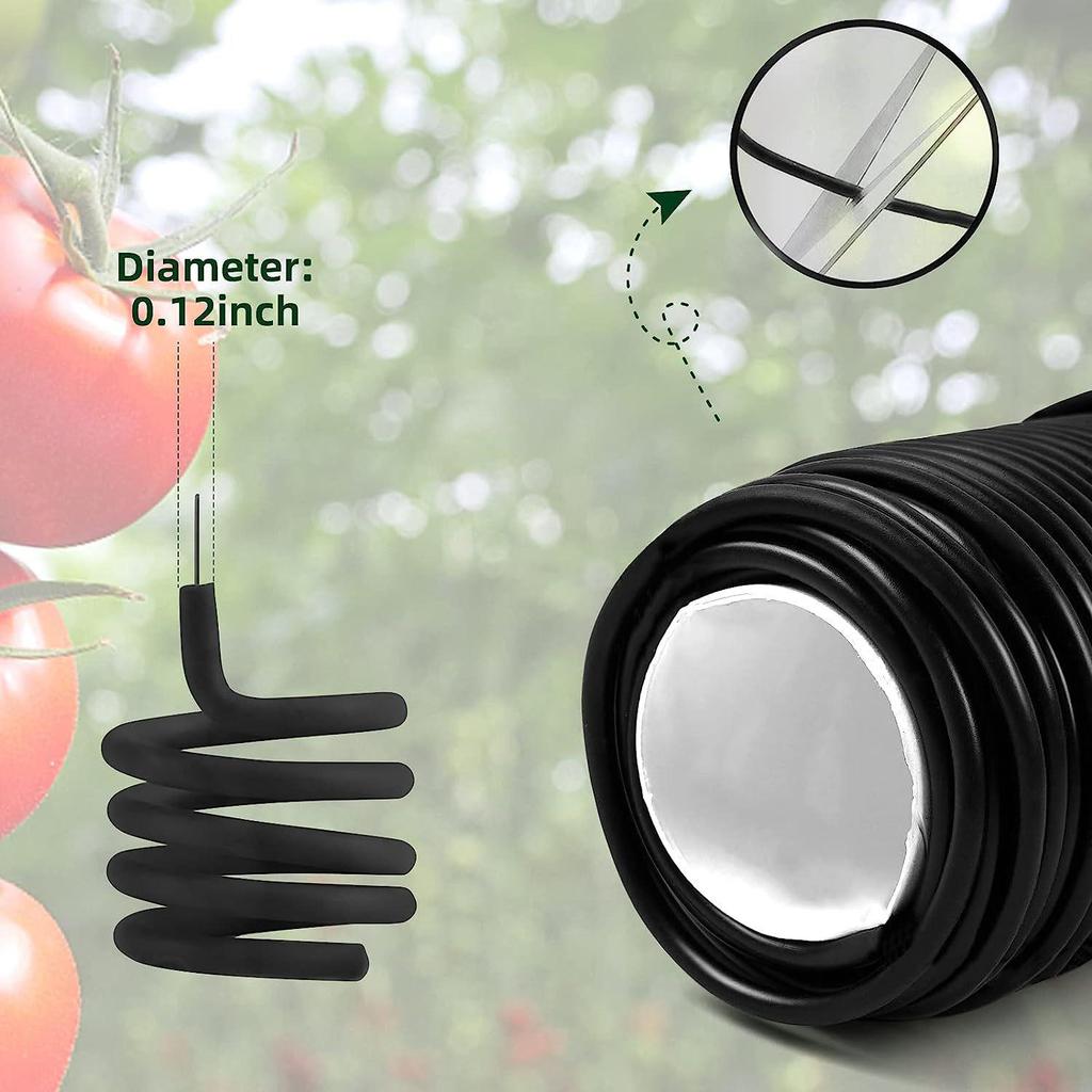 Garden Plant Twist Ties - 20m Soft Wire for Supporting Branches, Vines, and Stems