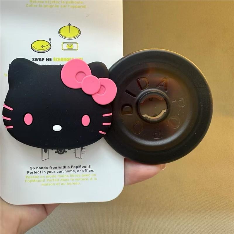 Universal Hello Kitty Silicone Phone Grip Magnetic Stand Base Women Compatible With Phones