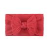 European & American Soft Jacquard Nylon Baby Bow Headband - Skin-Friendly for Girls