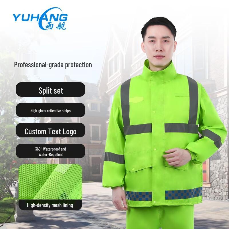 YUHANG Reflective Split Rain Suit