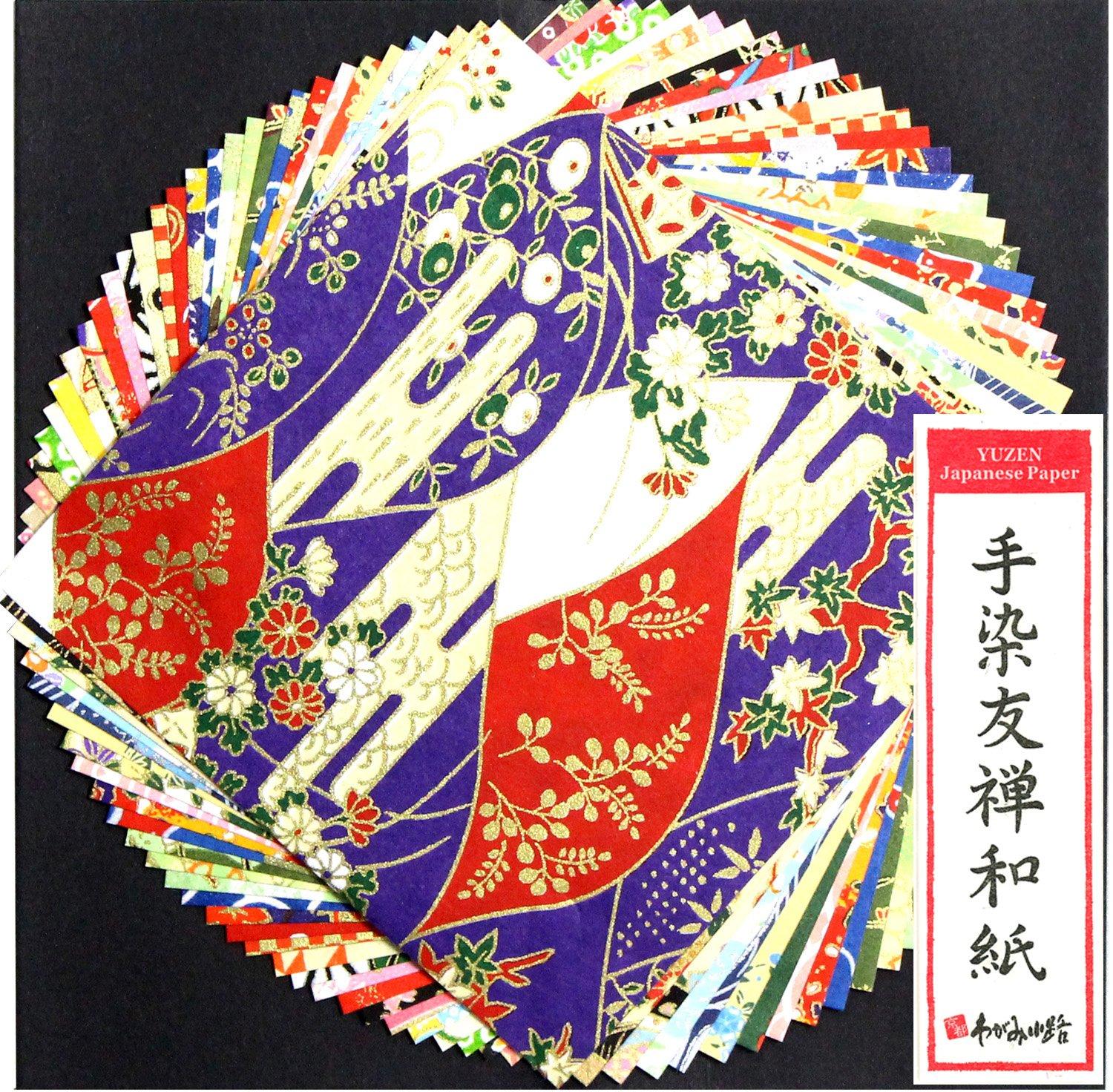 

Taniguchi Shoyudo Origami Yuzen Washi 30 листов Small CW052 Окрашено вручную