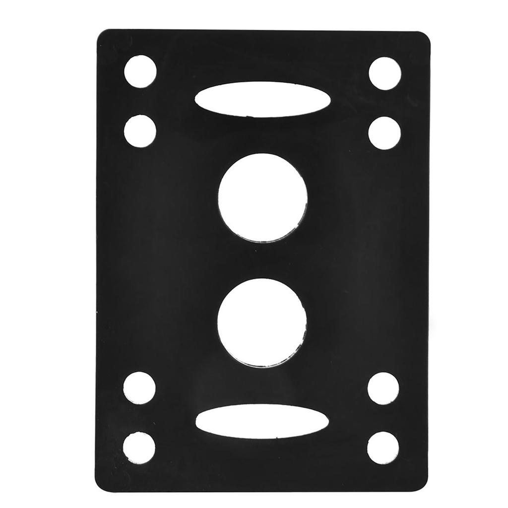 2pcs   Truck with Skate Wheel Riser Pad Bring Accessory(black shaft black wheel)