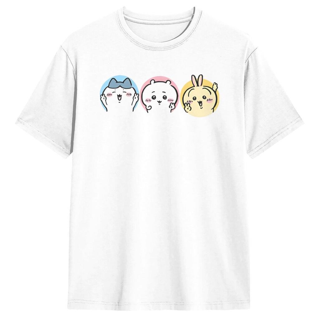 Chiikawa Hachiware T Shirt Hipster T-Shirts Short Sleeve Classic Tops Summer 100 Cotton Breathable 4XL 5XL 6XL Tees