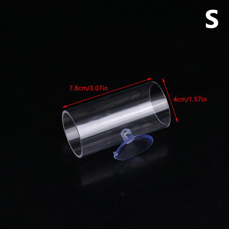 1Pcs Betta Fish Acrylic Tube Tunnel Hollow Design Fish Tank Decorations For Better Observation Fish Improves Betta'S Health