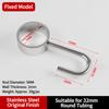 4pcs Rod Mount Pipe Hook Hanger Stainless Steel Tube Rod Hook Durable Hanging Pipe Hook  Home