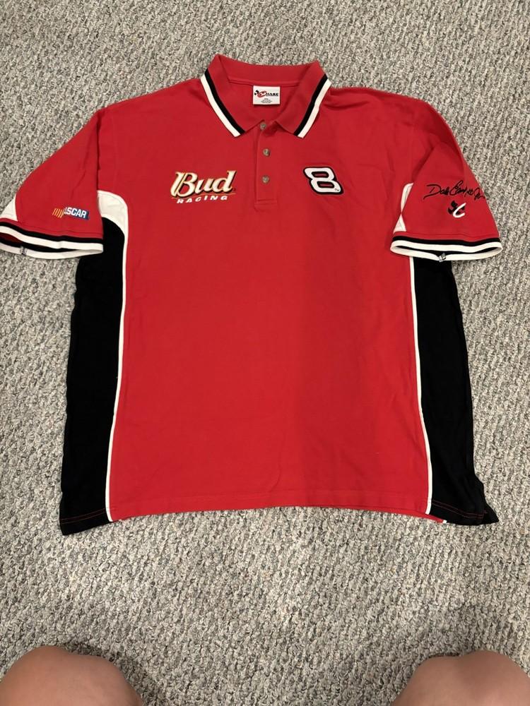 Budweiser Racing Shirt Polo Mens 2XL NASCAR Dale Earnhardt Jr 8 Chase NASCAR Unisex T-Shirt XXXXL