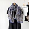 Mi Ling Women's Cotton Linen Cashew Print Scarf