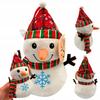 Plush Christmas Snowman Scarf Mascot Winter Plush Toy