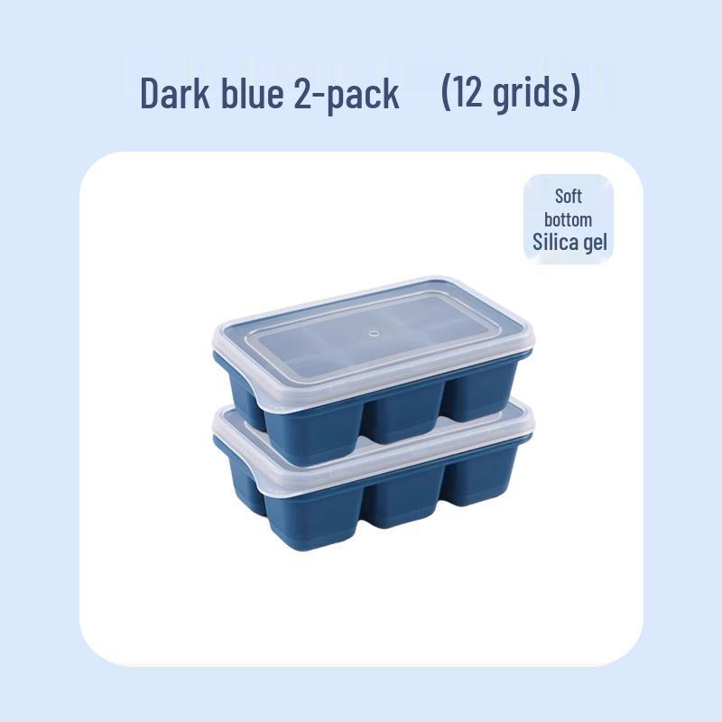 

Silicone Ice Cube Tray with Lid - Baby Food Freezer & Mini Ice Ball Mold