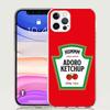 Lamb Heinz Tomato Ketchup Phone Case For iPhone 18 17 Air 16 15 Plus 11 14 Pro Max 13 Mini 12 7 8 + SE Pattern Art Customized Cover