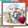 Partial Embroidery Beads Printed 11CT Animal Cross Stitch Kit Home Art Decor