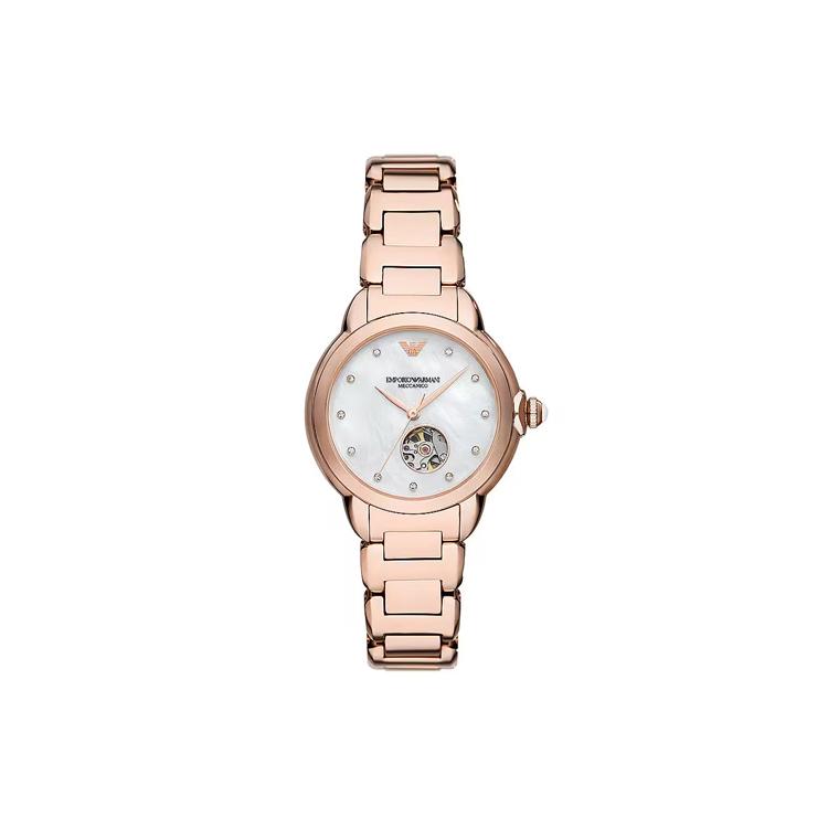 

EMPORIO ARMANI Wrist Watch Automatic Mechanical Movement Stainless Steel Strap 34mm White Dial Women s Watch AR60072 White Dial