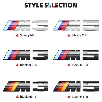 1 Stück Auto Kofferraum Heck Emblem Aufkleber Automobilzubehör Für BMW M M3 M5 E46 E90 E60 F10 E39 F30 E36 X3 F20 E87 E90 E70 E91 E53