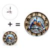 Unique Grain 25x25cm Wood Wall Clock Shows Individual Wood Character