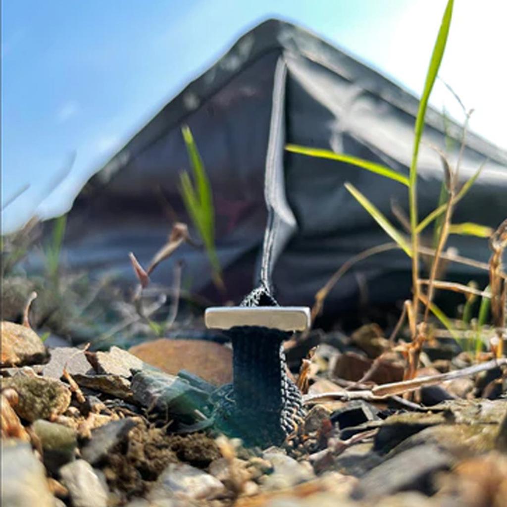 Long Camping Tent Stake Stainless Steel Canopy Stakes Spikes Heavy Duties Tent Peg Wind-proof Lengthened Tent Ground Peg