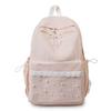 Schoolbag student schoolbag Korean version sweet lace backpack girl cute pearl campus class large capacity backpack wholesale