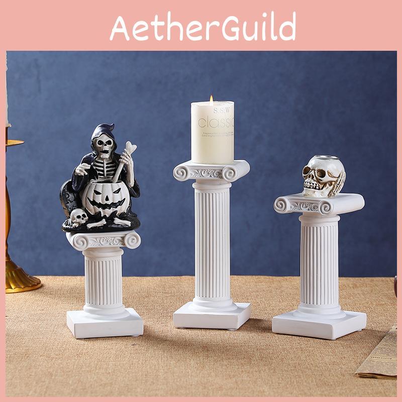 Column Desktop Roman Decor With Creative Candle Holder For Home Display Office