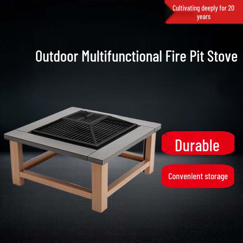 Beifu Outdoor Charcoal Fire Pit & BBQ Grill