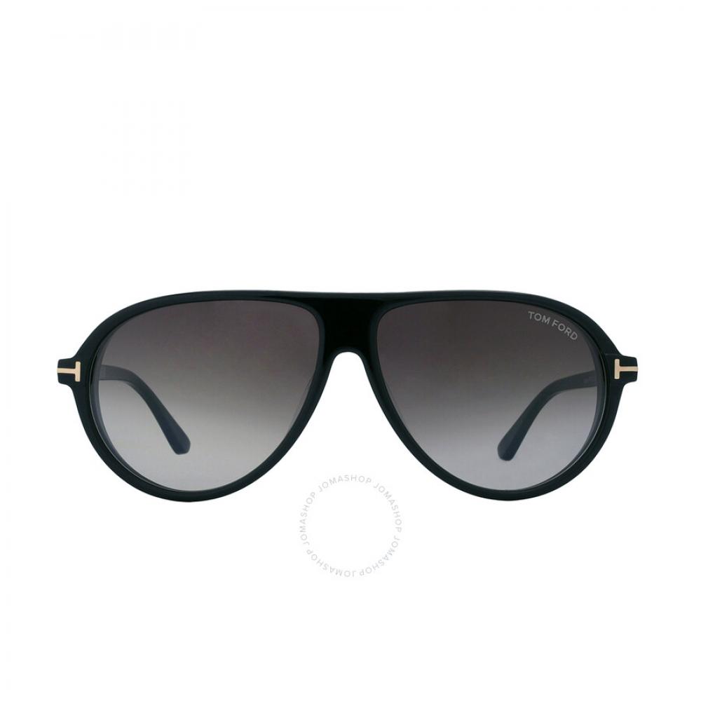 

Мужские солнцезащитные очки Tom Ford Marcus Smoke Gradient Pilot FT1023 01B 60