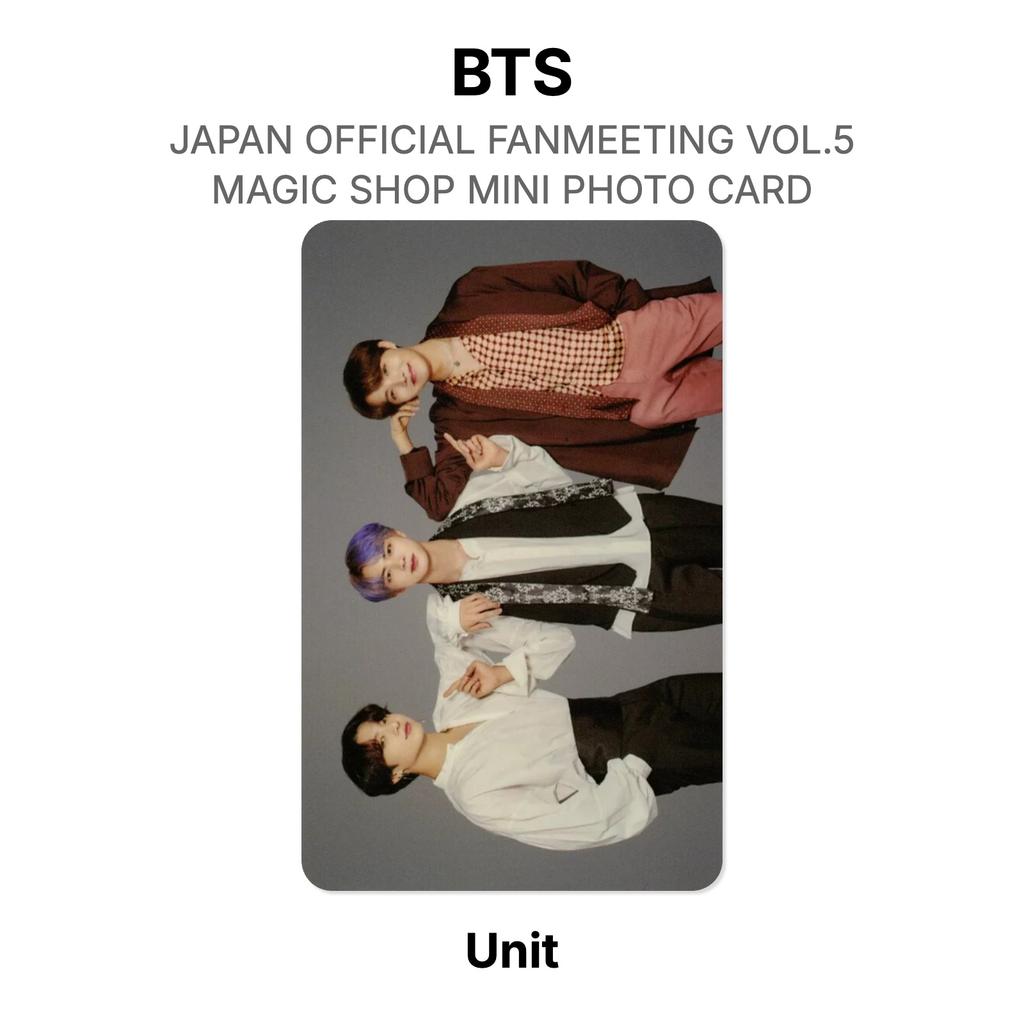 BTS JAPAN OFFICIAL FANMEETING VOL.5 MAGIC SHOP MINI PHOTO CARD Official Photocard