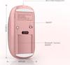 Bluetooth Mouse for iPad Pro, iPad Air, Mac, MacBook Pro, MacBook Air, MacBook, Laptop, Chromebook, Win81011, HP, Dell, and PCs (Pink)