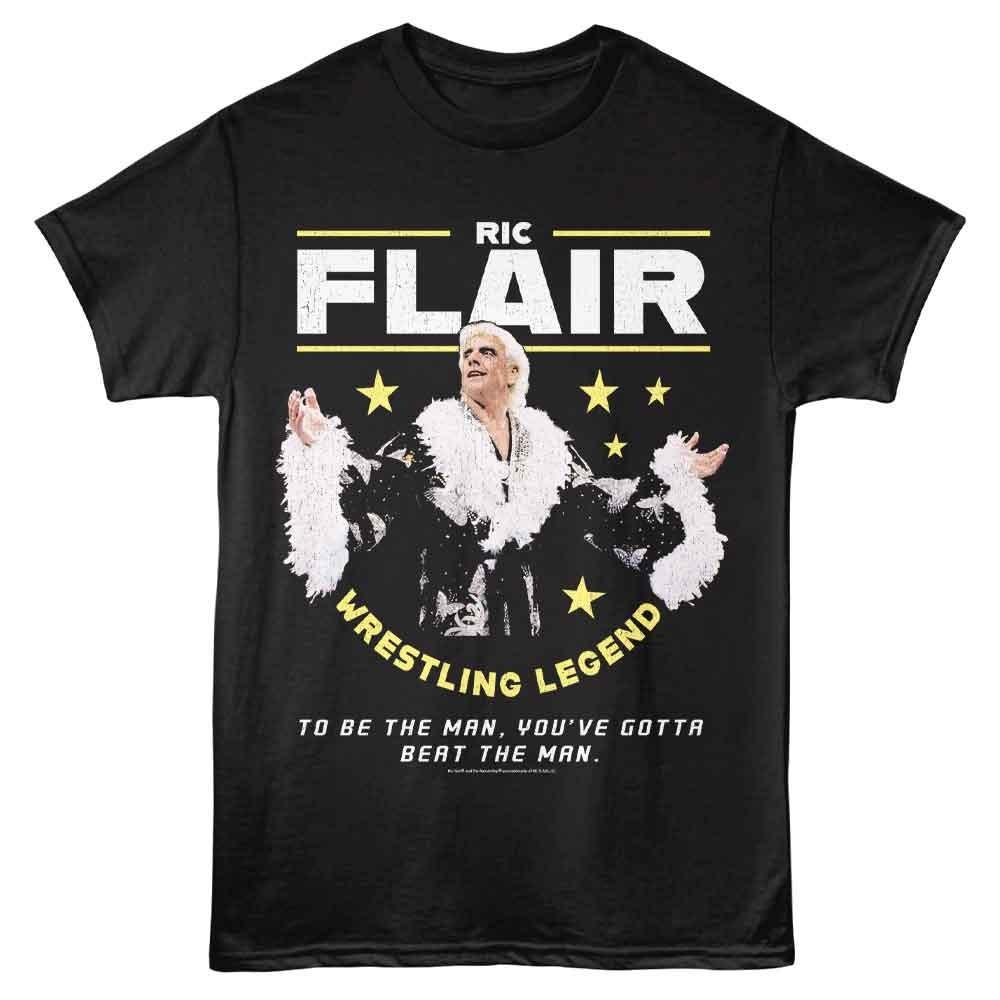 Ric Flair To Be The Man Black Wrestling Shirt L