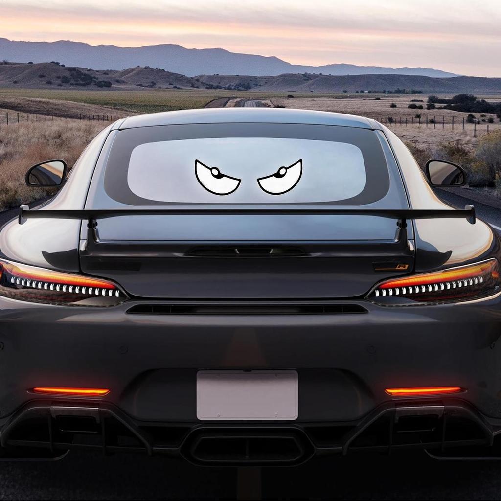 LED Lights for Car Dynamic 2Piece Waterproof Vehicle Accessories Car Windshield LED Eye Lights Motorcycle Auto Decoration Lights