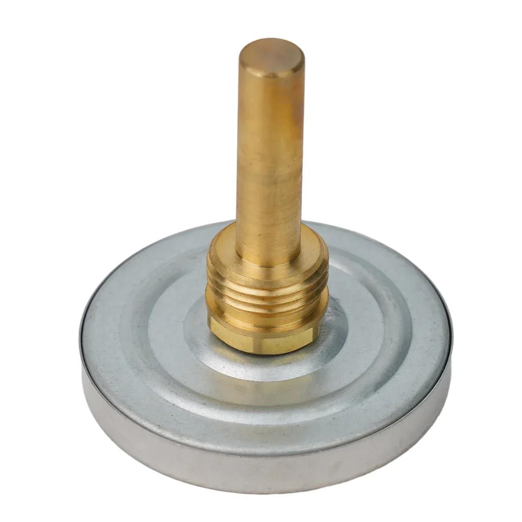 High Quality Thermometer Bimetal Thermometer 1/2" Axial Screw-in Bimetallic Control Temperature Heating 120°C