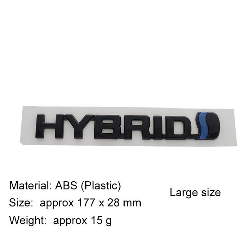 3D Premium ABS HYBRID Letter Sticker Tail Bumper Badge Auto Rear Trunk Emblem Accessories