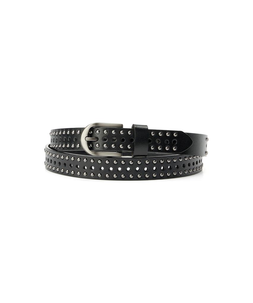FEIHEI Stud Leather Belt (Black)