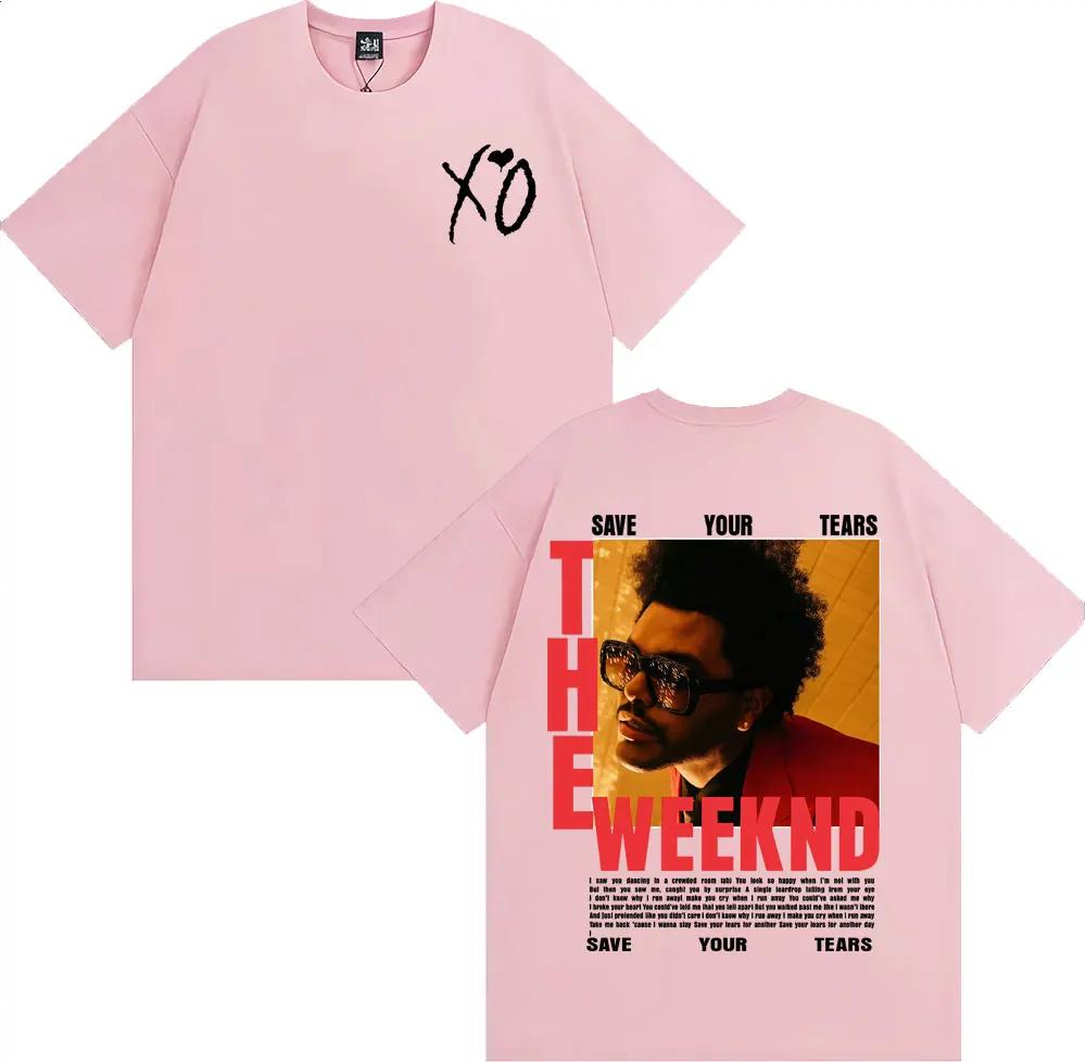 The Weeknd After Hours Til Dawn Europe 2026 T-shirt Men's Women Fashion Hip Hop Street T Shirts Summer Tops Cotton T-shirts