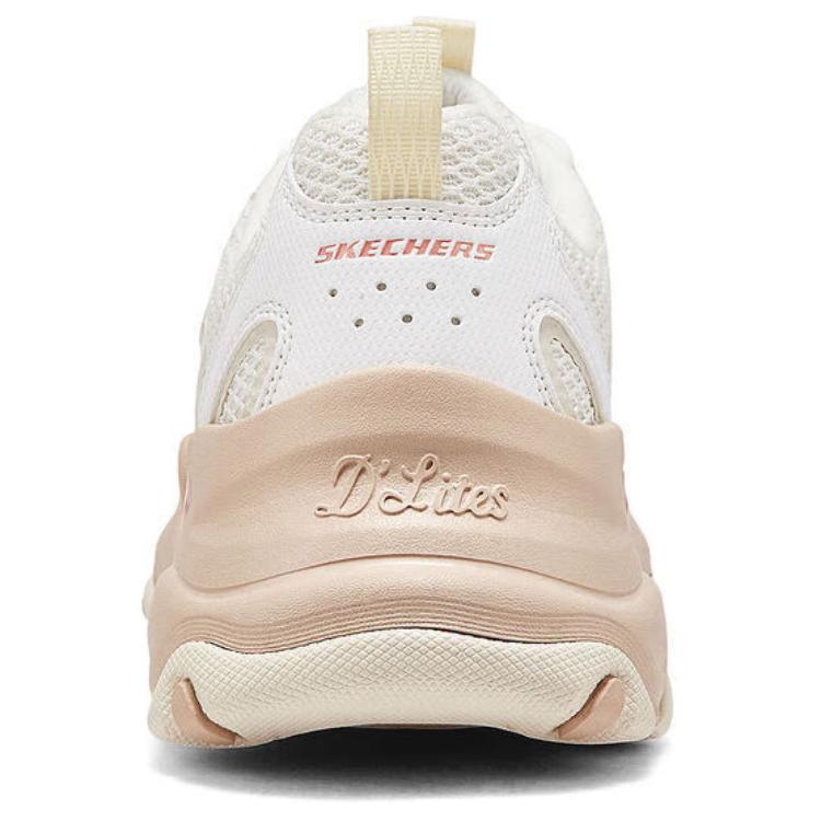 Skechers D'LITES 5.0 Women White Low Top Dad Shoes 150523-WTAN