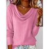 DICFY Women's Fashion Casual Autumn Winter Long Sleeve Blouses & Shirts