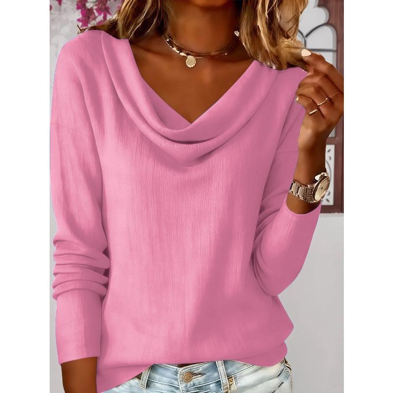 DICFY Women's Fashion Casual Autumn Winter Long Sleeve Blouses & Shirts