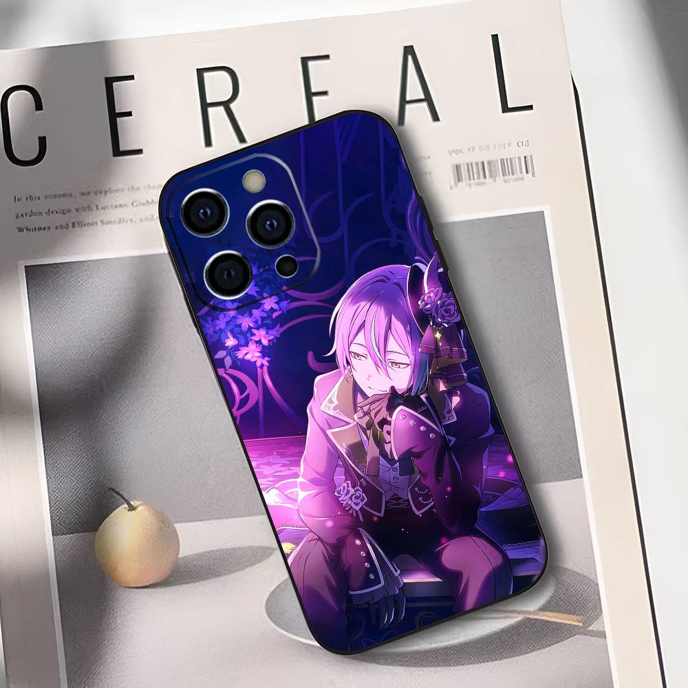 Kamishiro Rui Project S-SEKAI Phone Case For IPhone 17,16,15,14,13,12,11,Plus,Pro,Max,Plus,XS,soft case Black silicone