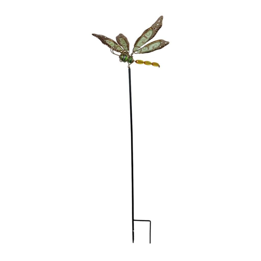 Dragonfly Garden Stake Garden Decor Micro Landscape Lawn Ornament Outdoor Decoration Metal Yard Art for Lawn Planter Patio