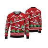 Lustiger Grafik Hässlicher Weihnachtspullover Trend Lässig Herren Damen 3D Gedrucktes Weihnachts-Sweatshirt Lässige Streetwear Übergroße Oberteile