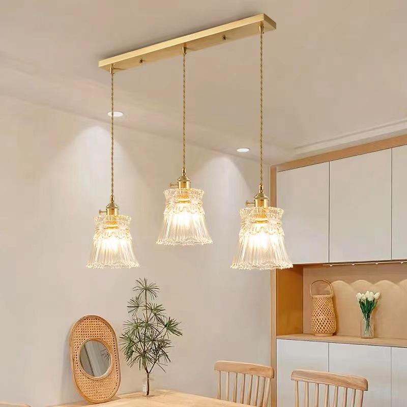 Ceiling Luminaire LED Pendant Lamp Home Decor Living Room Bedroom Kitchen Copper Glass Hanging Light Fixtures Chandelier Ceiling