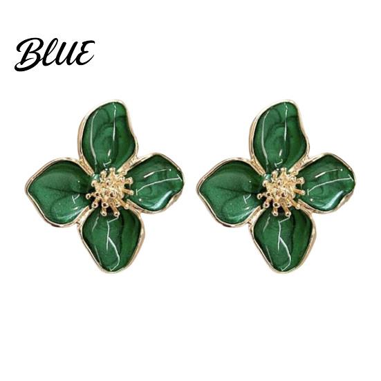 Earrings 1 Pair Stud Lucky Clover Shape Fine Minimalist Workmanship