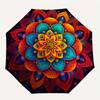 Vibrant Mandala Wall Art: Colorful Circular Decor for Any SpaceUmbrella with Cute Design, Portable 3-Fold Compact Umbrella for Men & Women, Valentine'