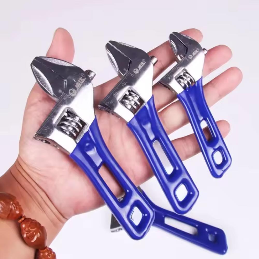 Adjustable Mini Wrench Lightweight Large Opening Short Handle Multifunctional for Plumbing and Bathroom Use