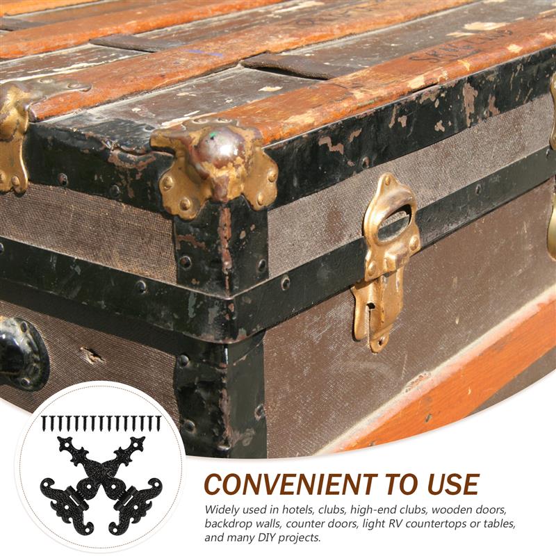 2pcs Heavy Duty Gate Bifold Door Hinges Shed Hinge Heavy Duty Wooden Fence Gate Hinge Retro Outdoor Barn Doors Bifold Door