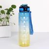 1000ml Large Capacity Water Cup with Handle Straight Mouth Spring Cap Space Cup Plastic Water Cup Sports Outdoor Water Cup