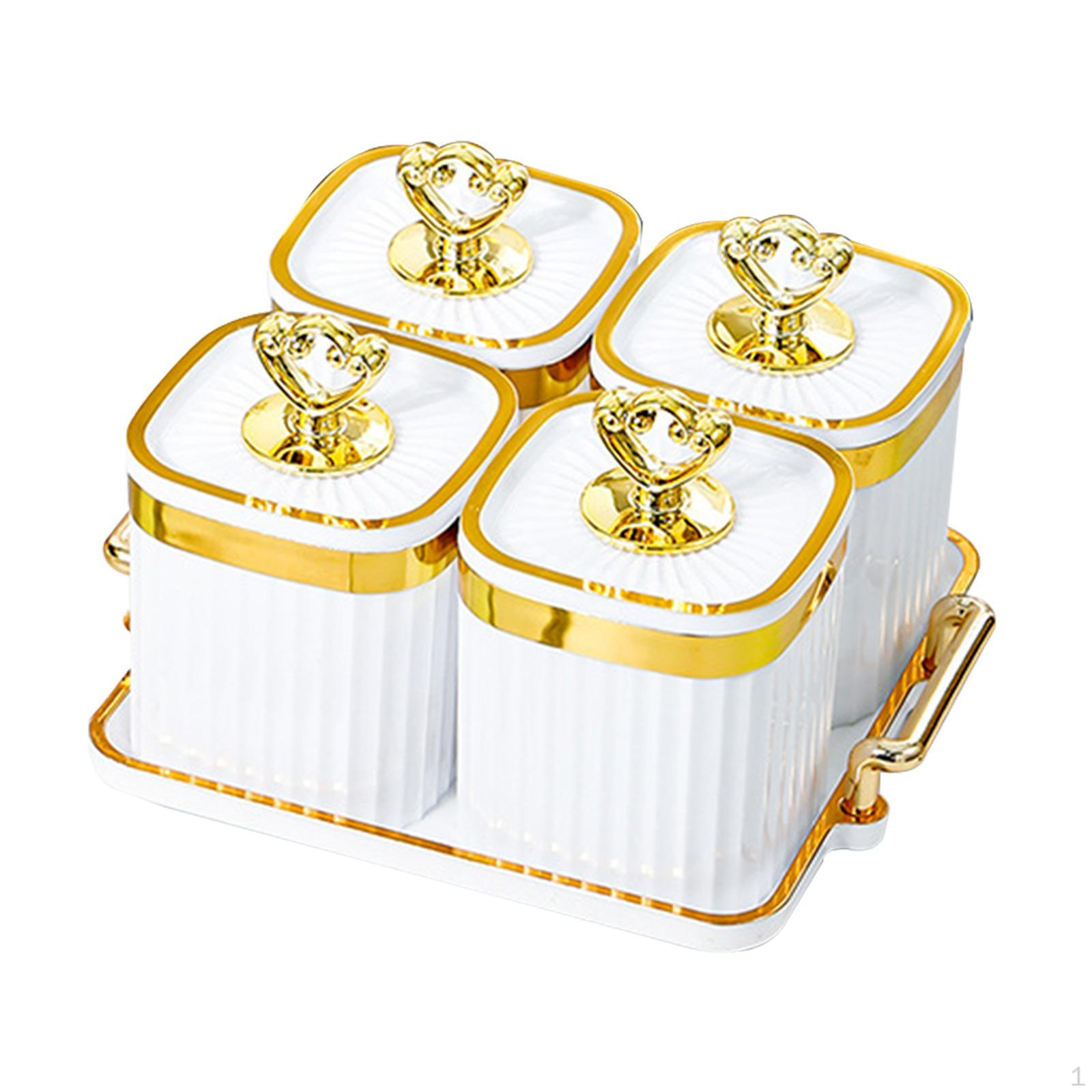 

Разделенные сервировочные тарелки Тарелка для сухофруктов Конфеты Орехи Блюдо с крышкой Закуска для дома белый