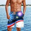 Men's Independence Day Print Casual Fashion Shorts Men's Printed Loose Breathable Shorts