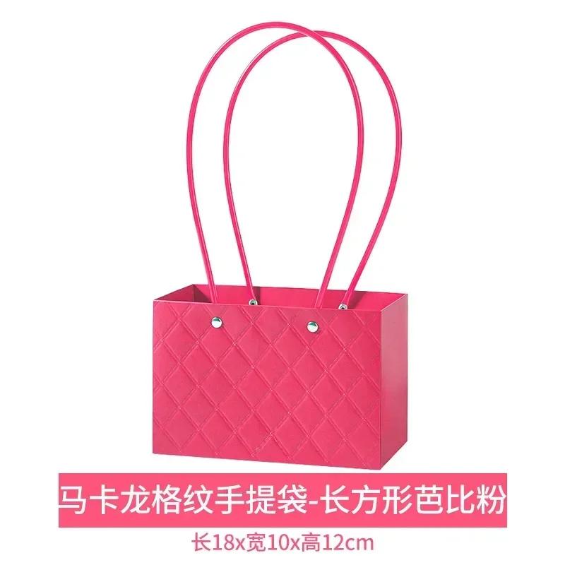 Festa de Casamento Rosa Flor Caixa de Presente Buquês de Flores Embalagem Caixa de Papel Sacola de Transporte Cesta de Armazenamento Dia dos Namorados Aniversário 10 PEÇAS