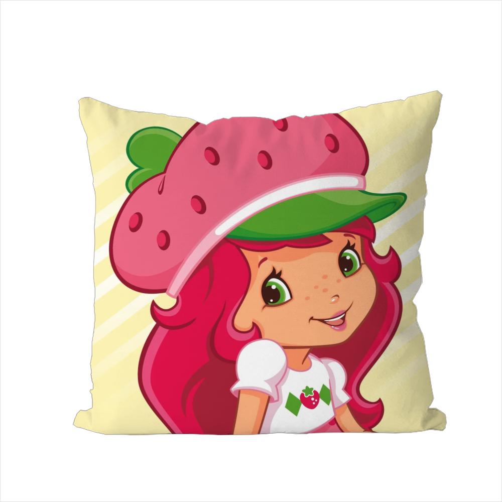 SStrawberry Shortcakes Pillow Case For Car Sofa Decorative Home Doublesided Print Plush Square Throw Pillow Cushion Cover