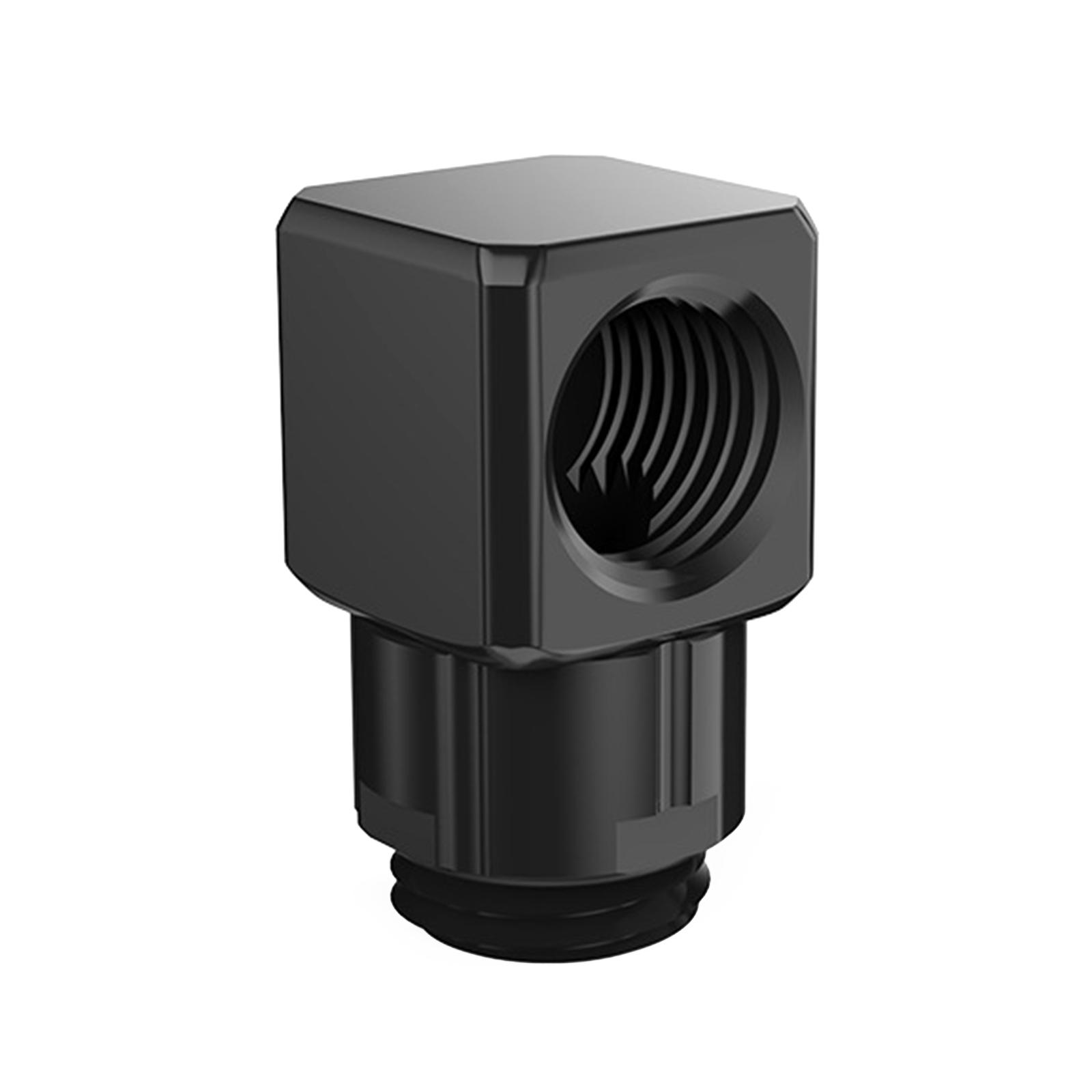 

Водяне охолодження Розсіювання тепла Обертання на 90 градусів Коліно Реверсивне Обертання на 360 градусів Фітинг GXZWT-D90 Роз’єми чорний